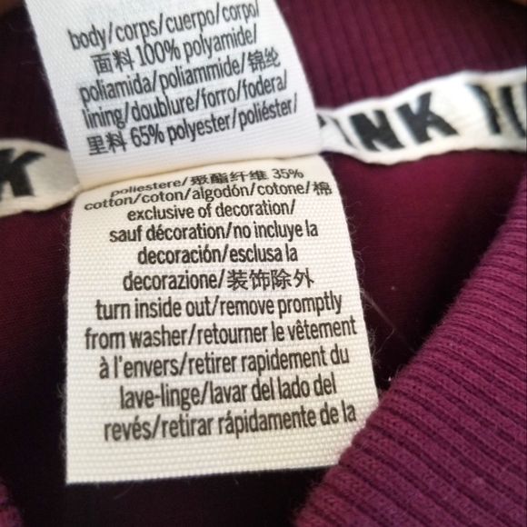 Victoria's Secret PINK Flight Jacket Bomber Jacket Vintage Zip up Nylon NWT - Picture 9 of 14